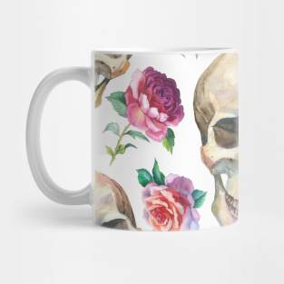 heart skull patterns Mug